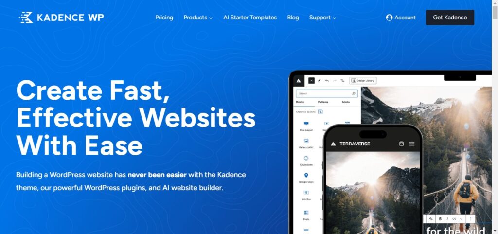 Kadence:  inwebmastro.com 12 Best WordPress Blog Themes Designs For Blogs
