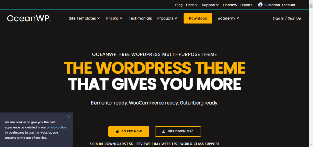 OceanWP:  inwebmastro.com 12 Best WordPress Blog Themes Designs For Blogs
