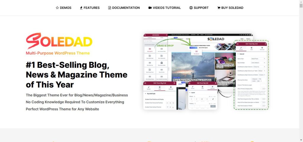 Soledad: inwebmastro.com 12 Best WordPress Blog Themes Designs For Blogs
