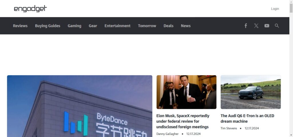 Engadget: https://inwebmastro.com/examples-of-product-review-blogss/