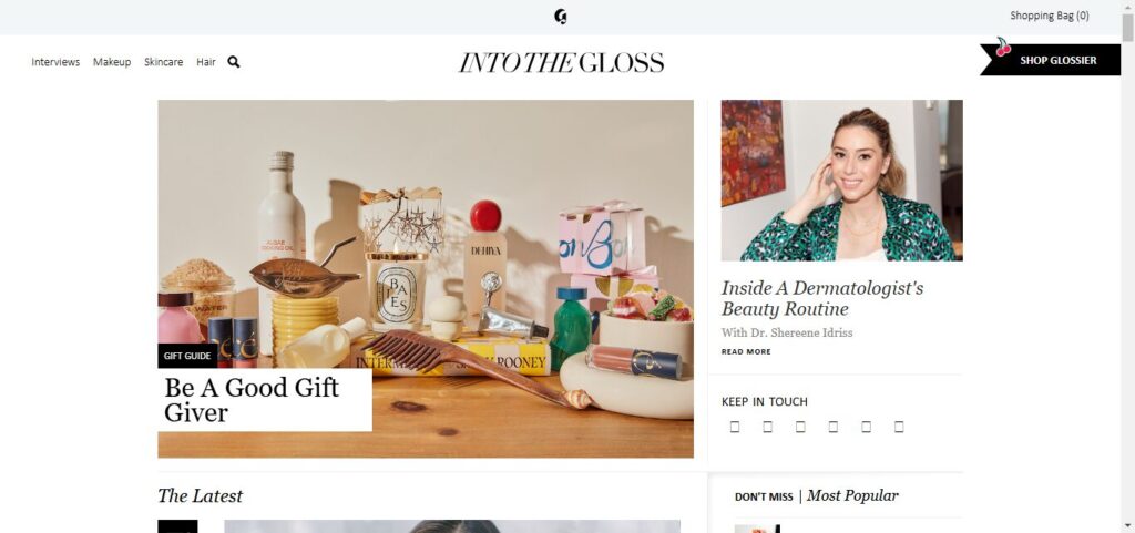 Into The Gloss: https://inwebmastro.com/examples-of-fashion-blogs/