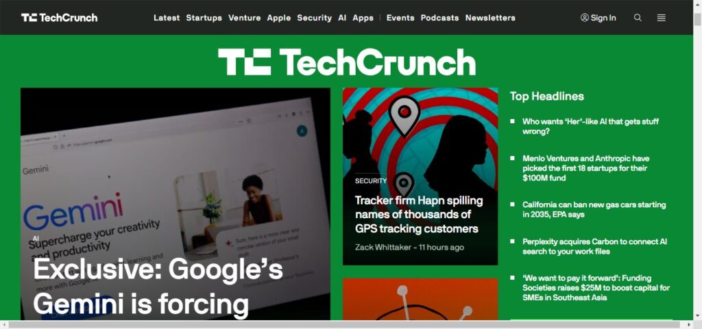 TechCrunch: https://inwebmastro.com/examples-of-product-review-blogss/